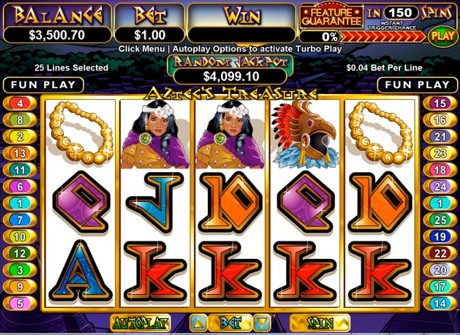 Aztecs Treasure - RTG Progressive Slot