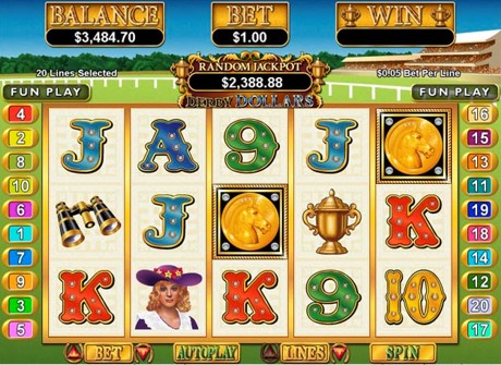 Derby Dollars - RTG Progressive Slot