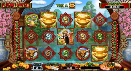 God of Wealth - RTG Progressive Slot