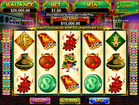 Happy Golden Ox - RTG Progressive Slot