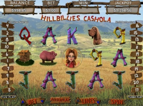 Hillbillies Cashola - RTG Progressive Slot