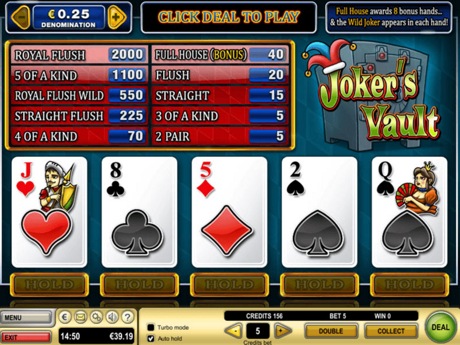 Jokers Vault Poker