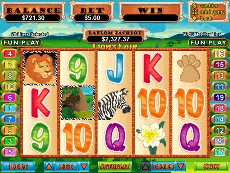 Lions Lair - RTG Progressive Slot