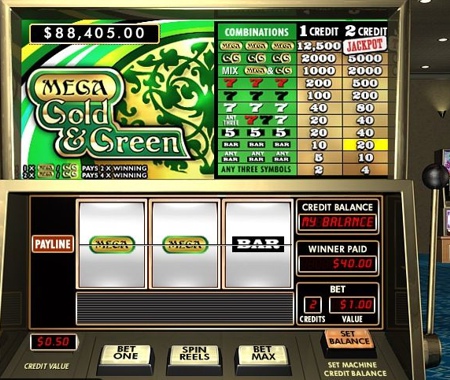 Mega Gold and Green Slot
