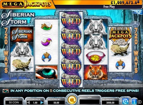 Mega Jackpots Siberian Storm Slot