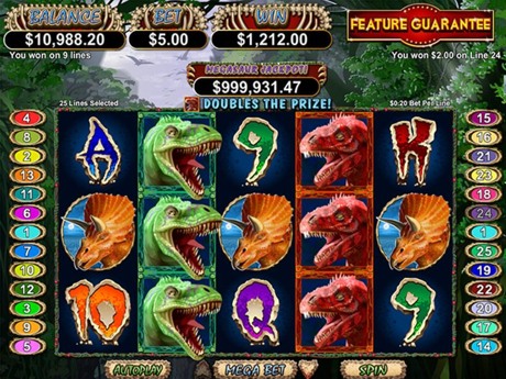 Megasaur - RTG Progressive Slot