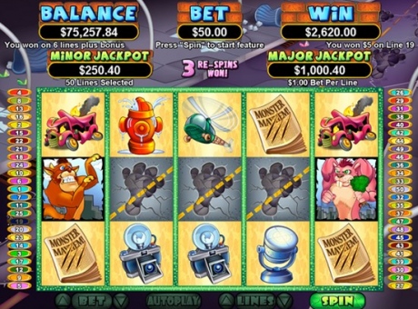 Monster Mayhem - RTG Progressive Slot