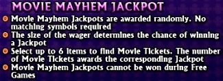 Movie Mayhem Jackpot Rules