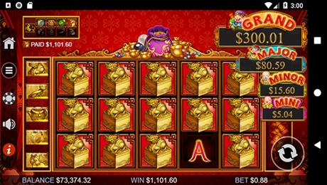 Plentiful Treasure - RTG Progressive Slot