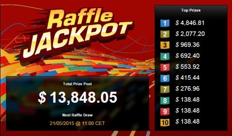 Raffle Jackpot Paytable