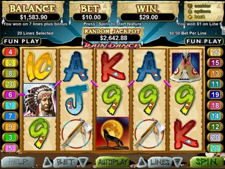 Corral Jackpot - Rain Dance Slot