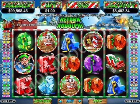 Return of the Rudolph - RTG Progressive Slot