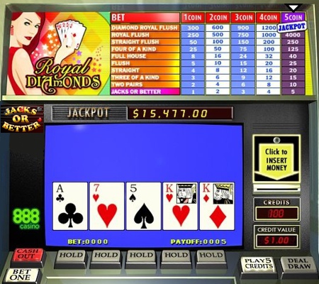 Royal Diamonds video poker