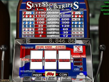 Sevens & Stripes - RTG Progressive Slot
