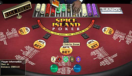 Play Caribbean Stud Poker - Spice Island