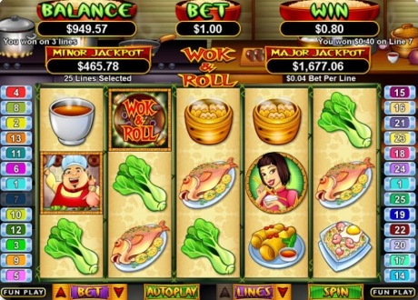 Wok & Roll - RTG Progressive Slot